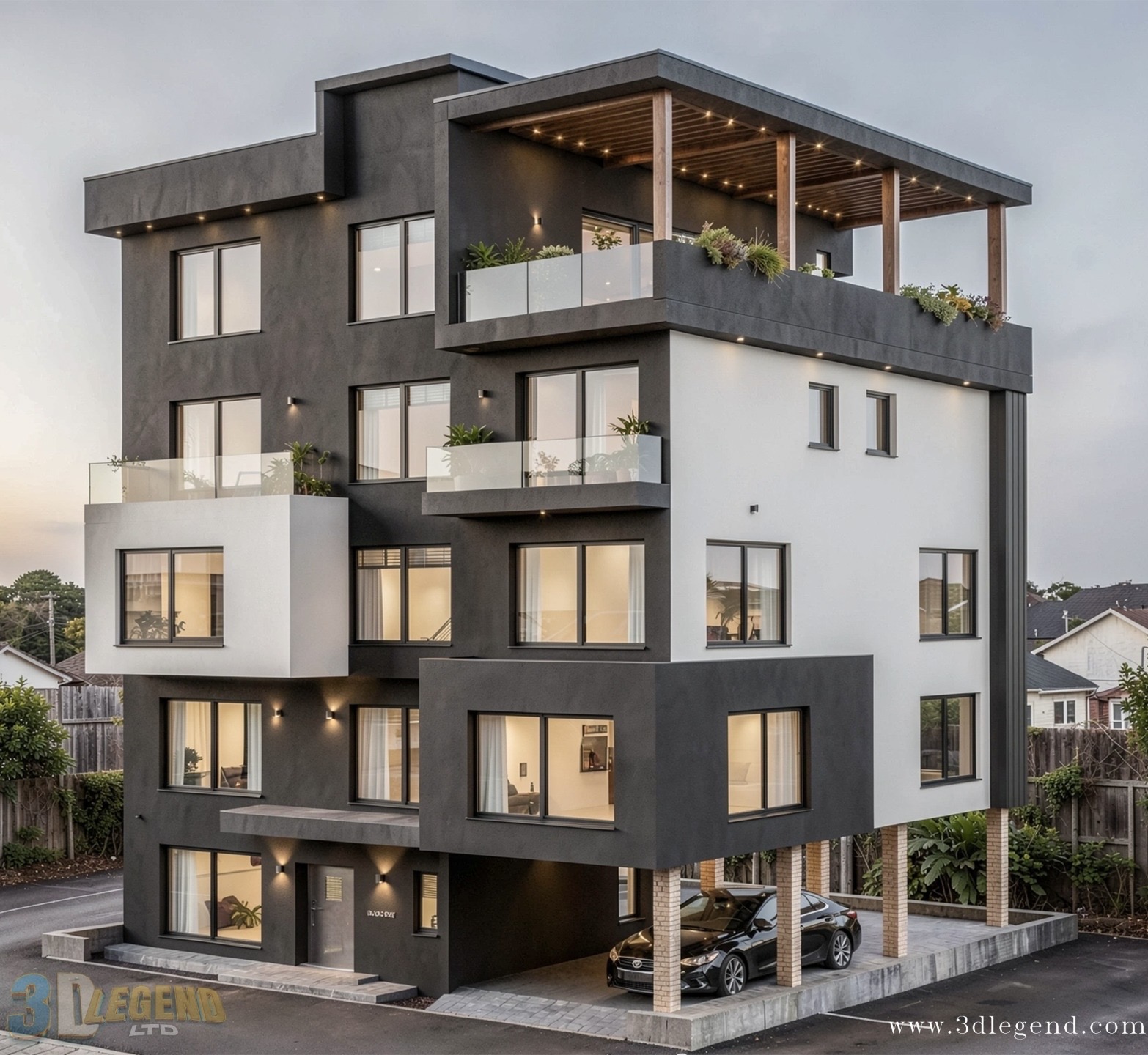 Modern Multi-Commercial Building with Rooftop Terrace